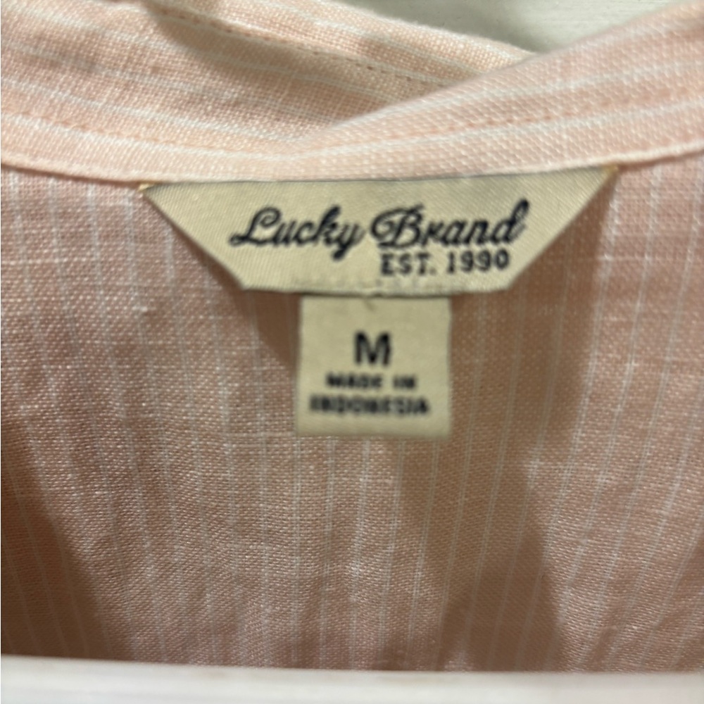 Lucky Brand Pink Striped Tunic